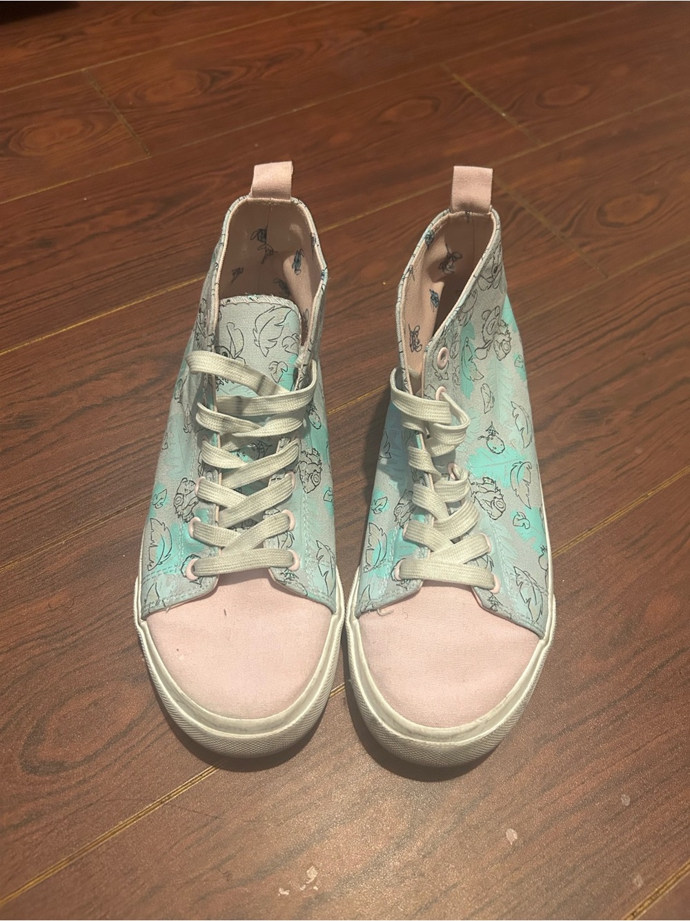 Stitch & Angel High-Top Sneakers